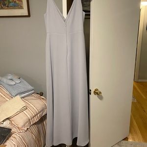 Jenny Yoo light blue bridesmaids dress.